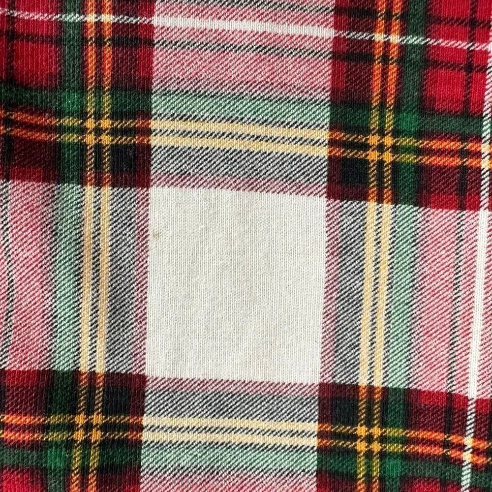 Hanna Andersson size 8 Plaid Holiday Long John Pajama BOTTOM ONLY spot
